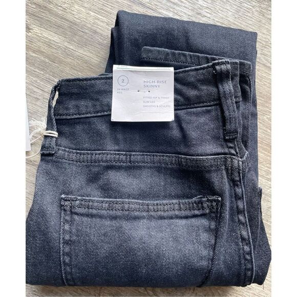 Universal Thread Sulphur Black Jeans High Rise Skinny 2/ 26 R New - Picture 10 of 10